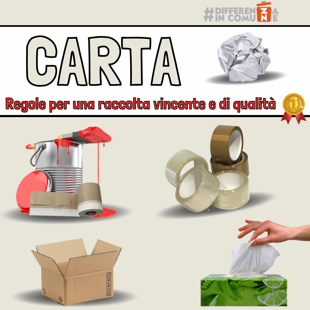 PARTE 2 - Le regole per una corretta raccolta differenziata di carta e  cartone sono poche e semplici 📋: - differenzaincomune