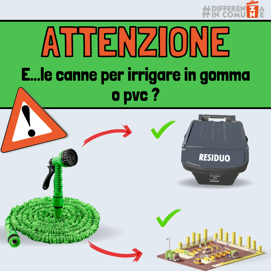 4-Canne per irrigare in gomma e pvc