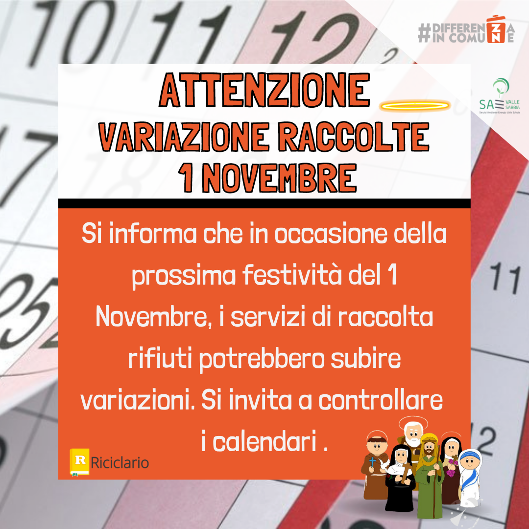 Copia di Attenzione variazione raccolte 1 Novembre (3)