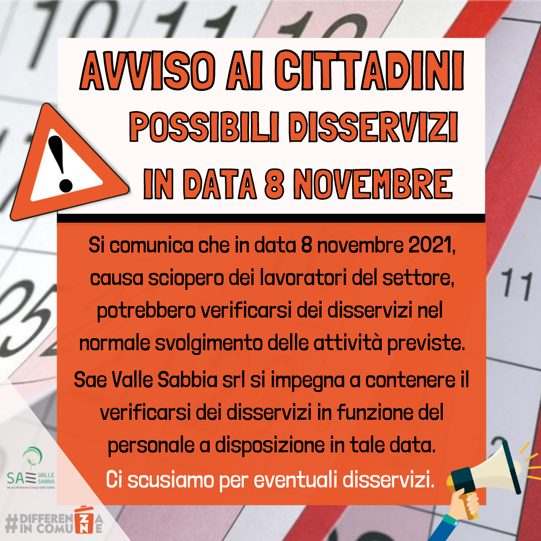 SCIOPERO 8 Novembre