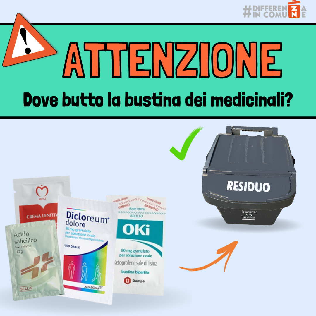 Dove butto la busta vuota dei medicinali? ⚕️🤔 - differenzaincomune