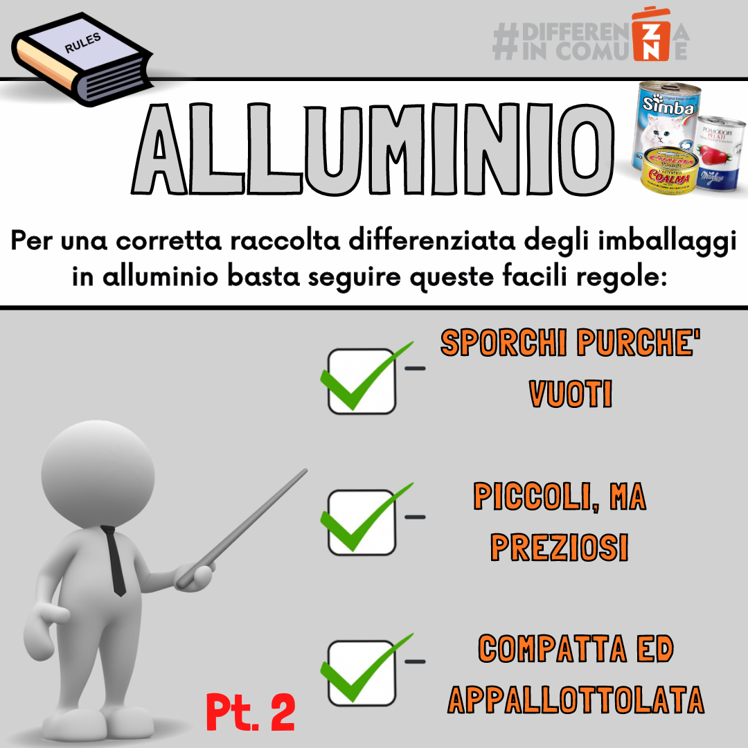 Alluminio - ALCUNE REGOLE