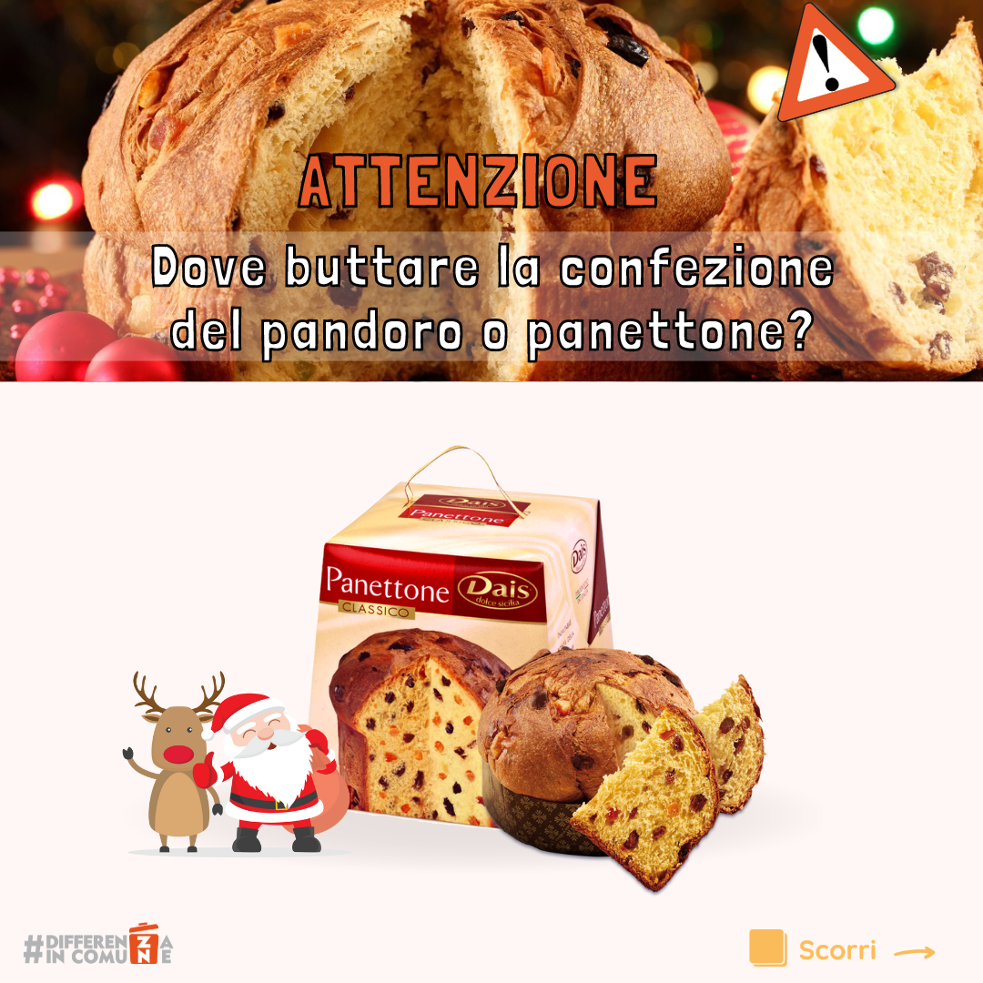 1_Dove buttare la confezione del pandoro o panettone