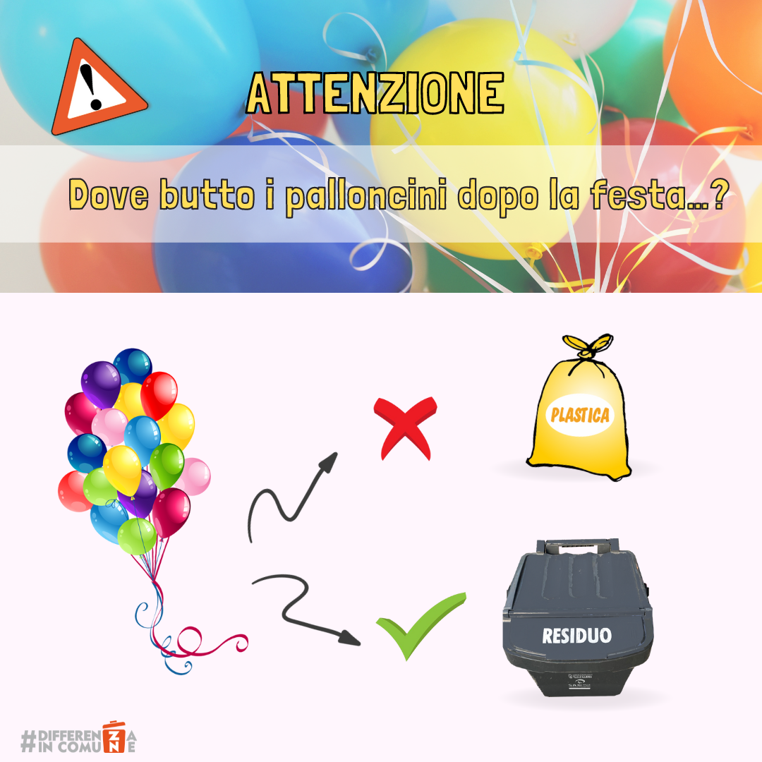 Dove butto i palloncini dopo la festa…