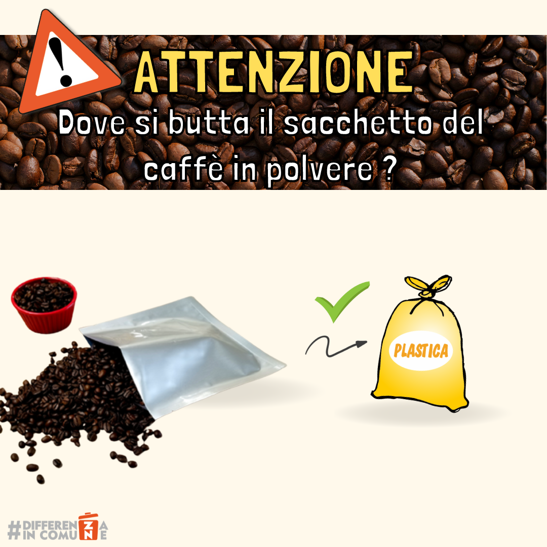 31-03-2023 - buttare sacchetto caffè in polvere