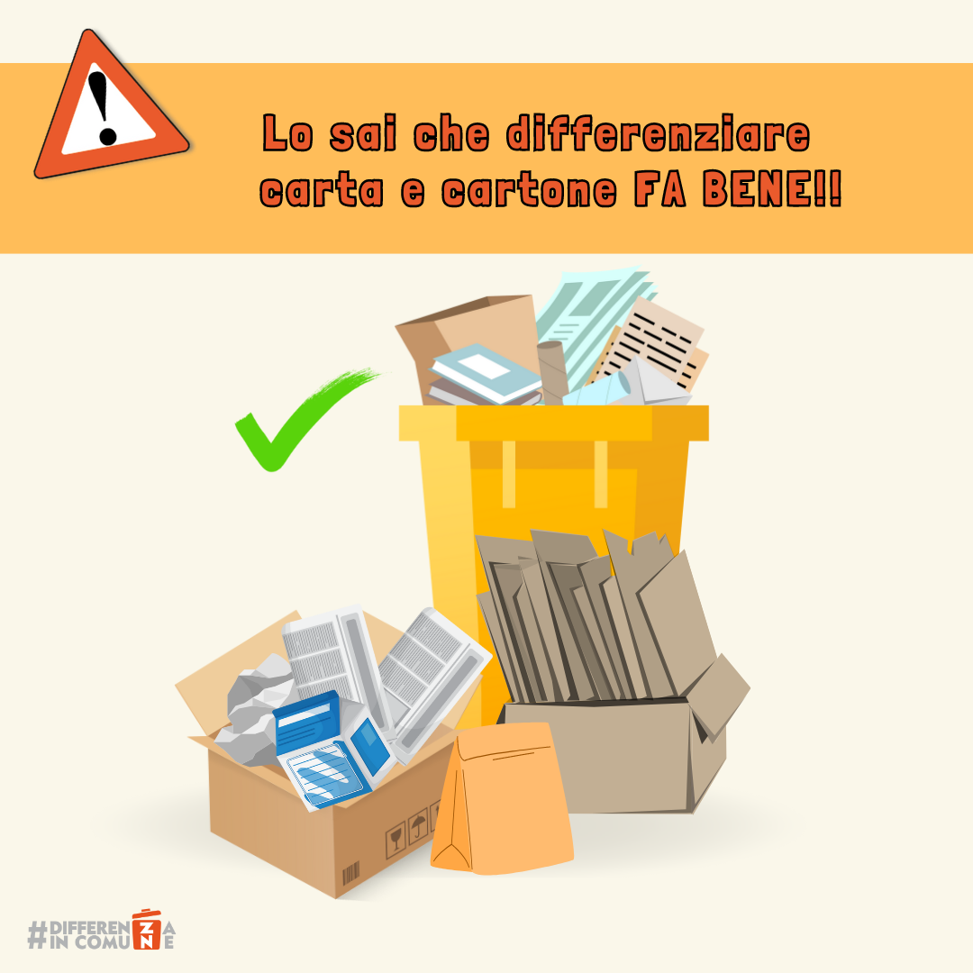 21-06-23Lo sai che differenziare la carta e cartone fa bene!!