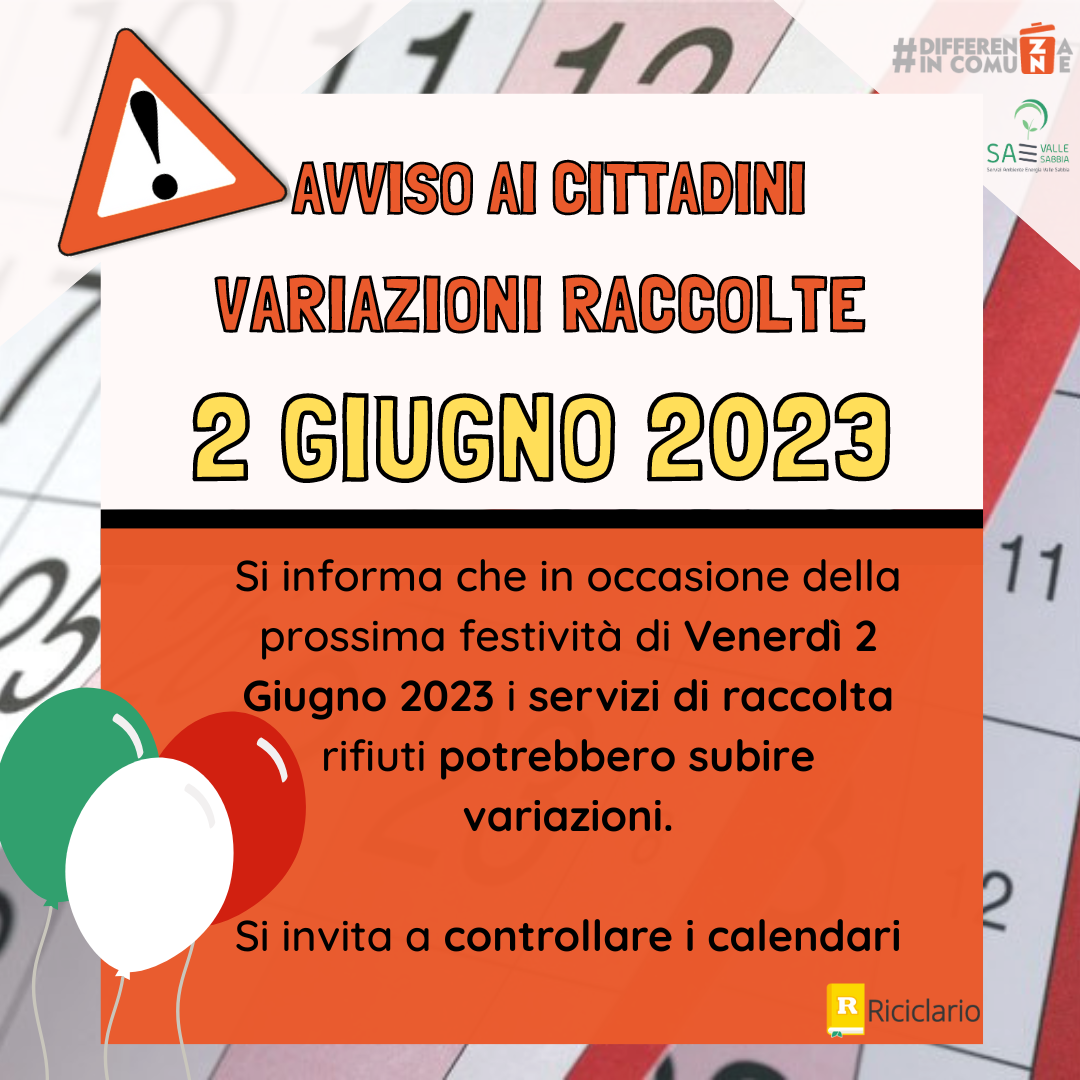31052023 - Avviso ai Comuni...festività