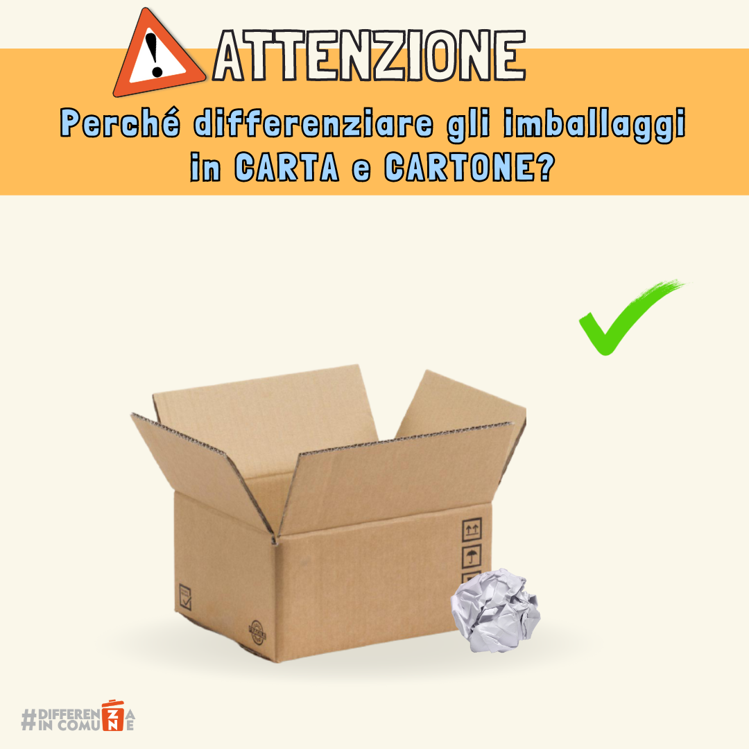 1_Perché differenziare gli imballaggi in CARTA e CARTONE