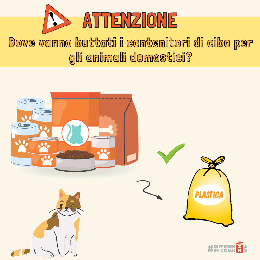 13-10-Dove vanno buttati i contenitori di cibo per cani e altri animali domestici