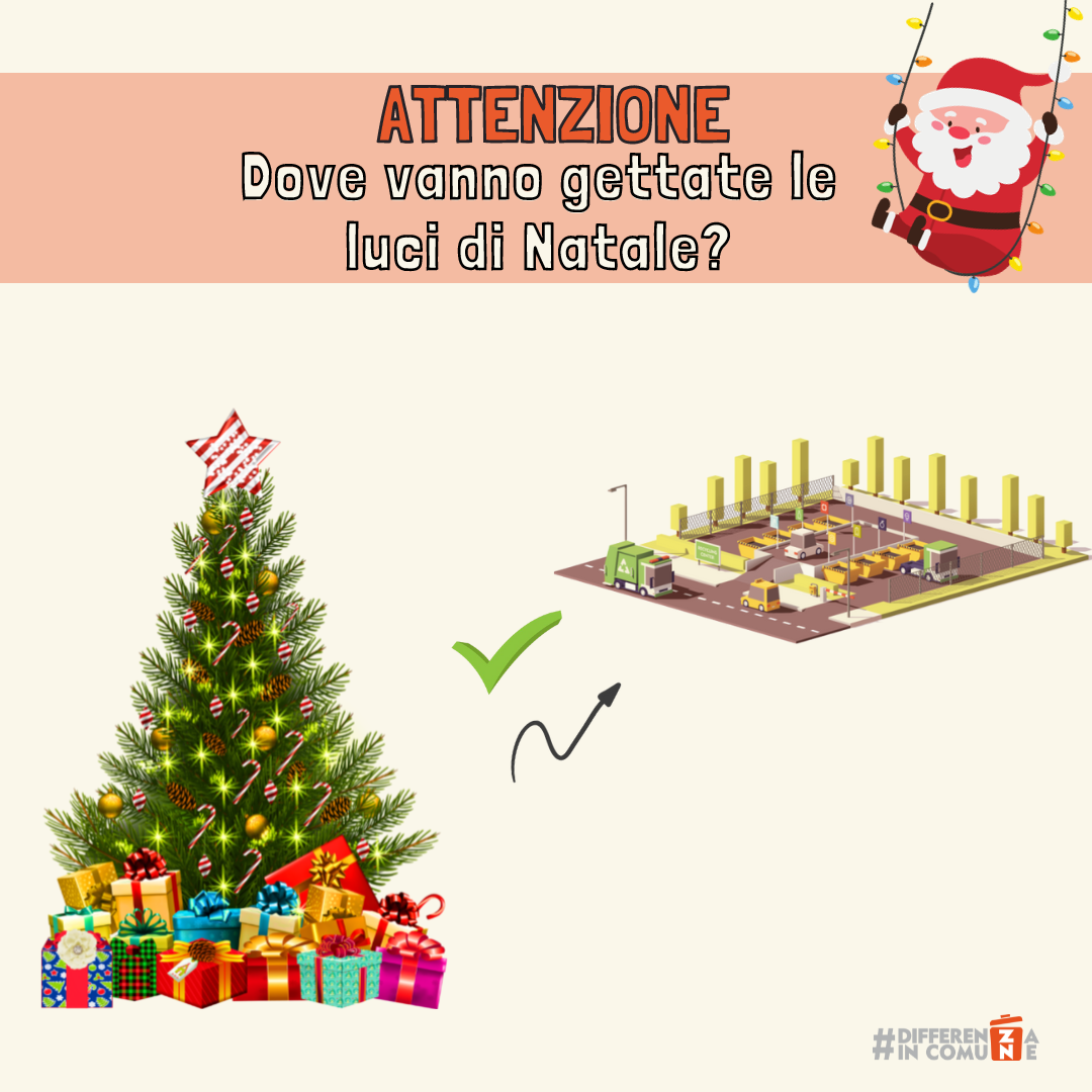 Dove vanno gettate le luci di Natale