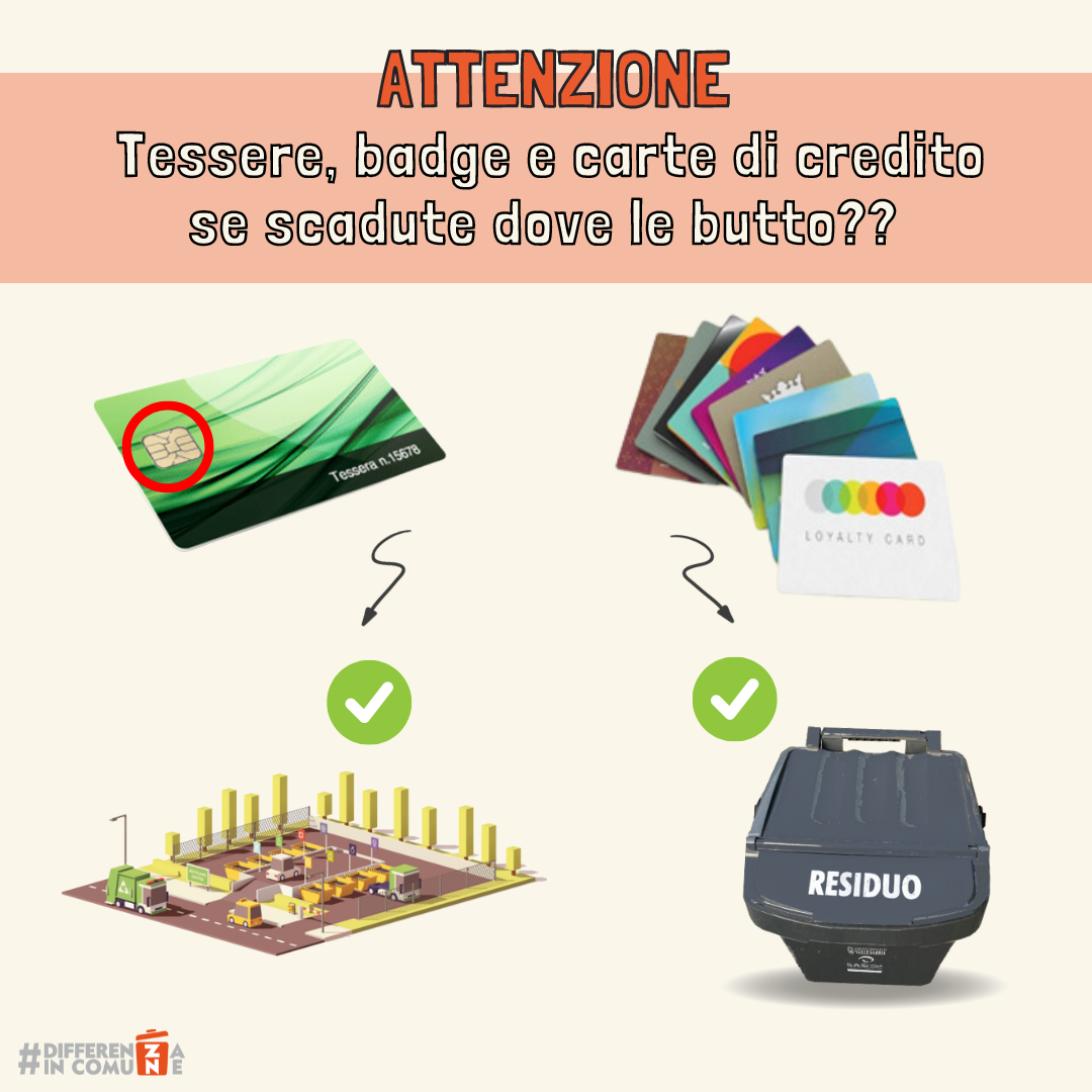 05042024 - Tessere, badge e carte di credito se scadute… dove le butto