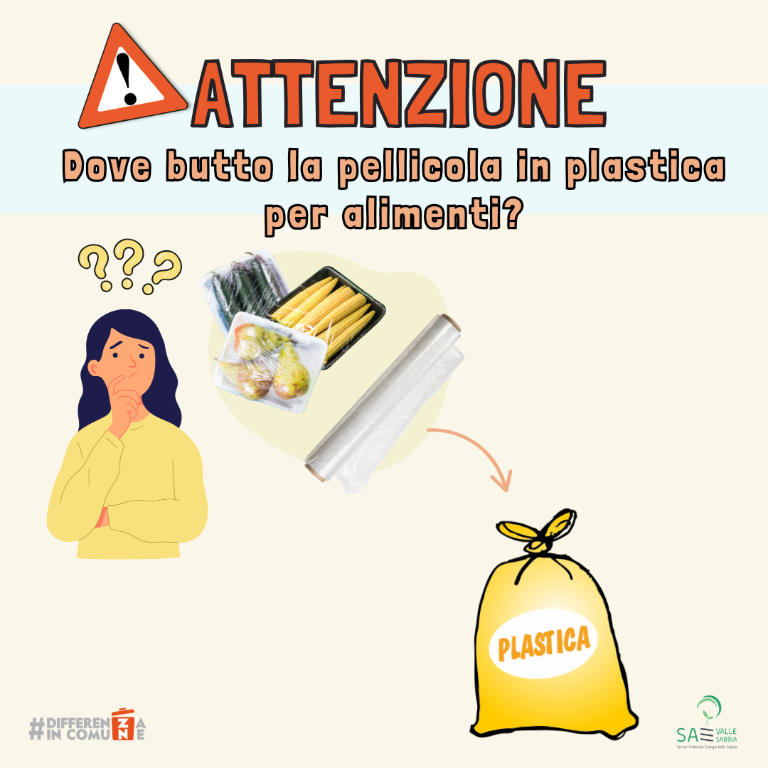 Dove butto la pellicola in plastica per alimenti (1)