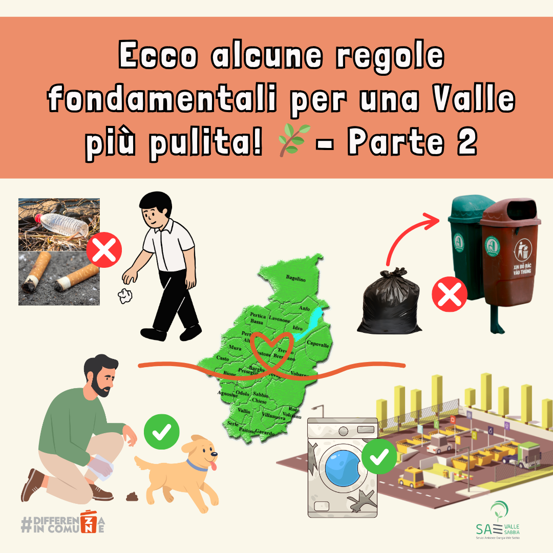 Ecco alcune regole fondamentali per una Valle più pulita! 🌿– Parte 2